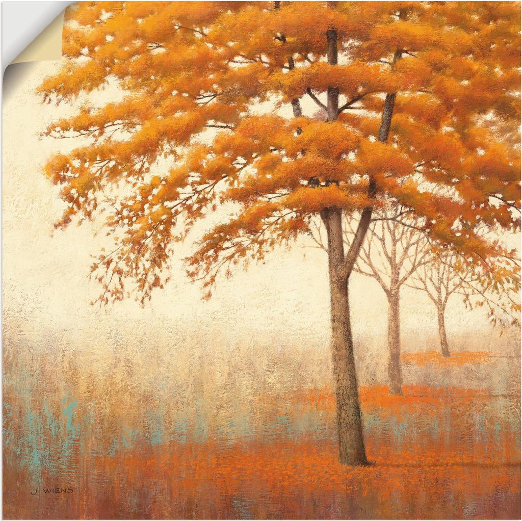 ARTland Wandbild, selbstklebend Herbst Baum I Größe: 40x40 cm