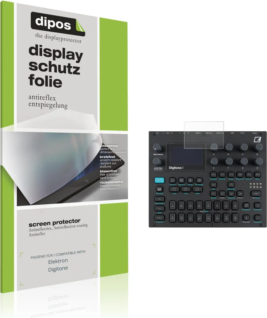 2x Pellicola Protettiva per Elektron Digitone Protezione Schermo Antiriflesso dipos