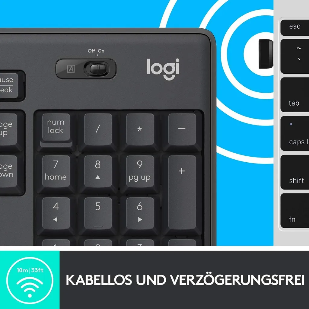 Logitech MK295 Silent ensemble clavier et souris sans fil graphite - 19