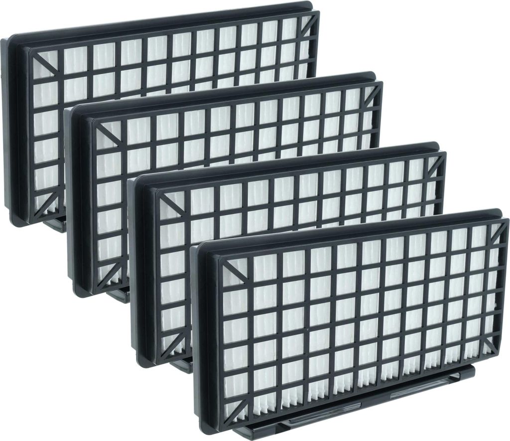 vhbw 4x Staubsaugerfilter kompatibel mit Siemens VSZ6XTRM1104, VSZ6XTRM103, VZ154HFB, VSZ6XTRM101, VSZ6XTRM04 Staubsauger - HEPA-Filter Schwarz Weiß