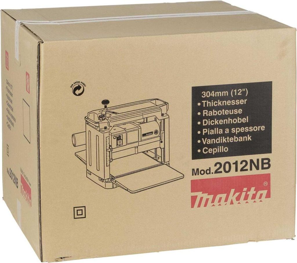 Makita 2012NB - Pialla - 1650 W - 304 mm Immagine del prodotto 