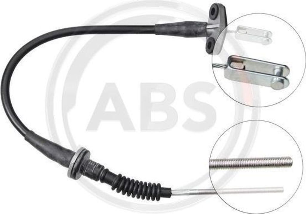 A.B.S. K27350 Seilzug, Kupplungsbetätigung OE 4707942 kompatibel mit Agila A