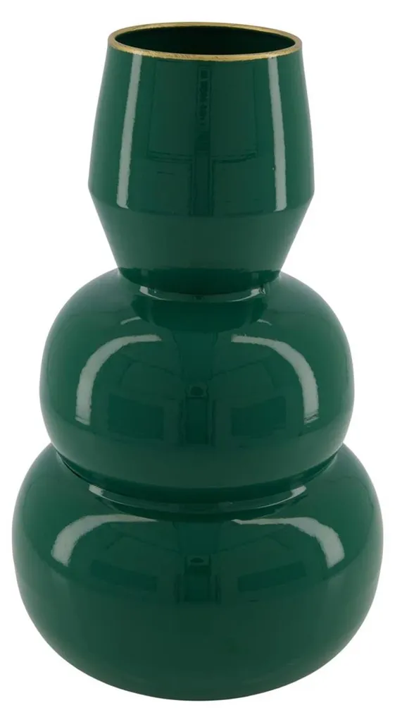 Vase Dijk Natural Collections en métal vert ø16,8x28,5cm décoratif