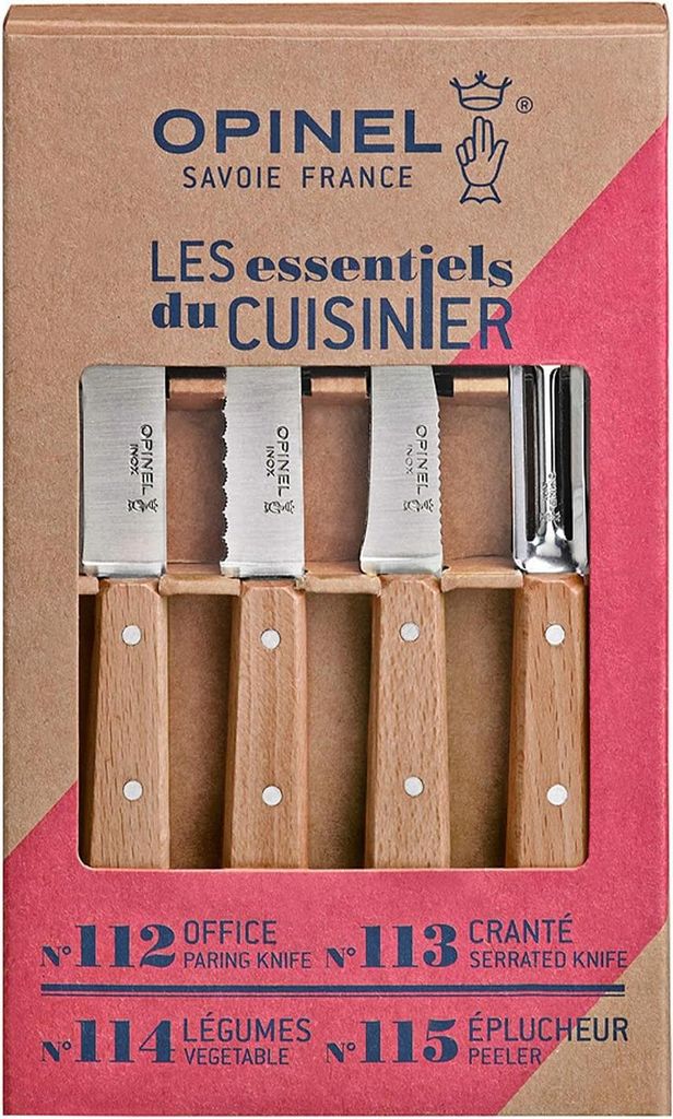 Opinel 001300 Opinel Küchenmesser-Set 4-teilig Holzgriff Immagine del prodotto 