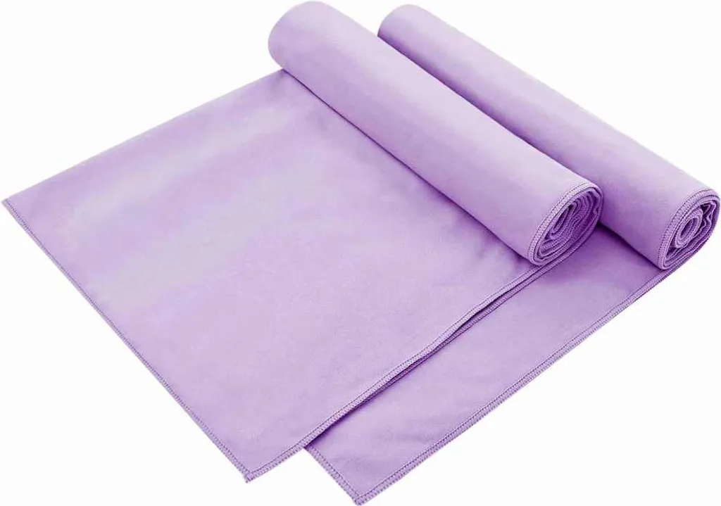 Asciugamani da Giardino vidaXL Viola 130x60 - Set 2 Pezzi Antiscivolo