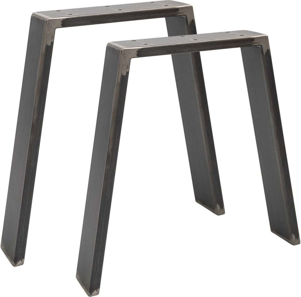 Natural Goods Berlin Möbelkufen CLASSIC, Tischkufen, Tischbeine, Tischgestell, Bankbeine, Industrial, B30/45xH42 cm, 2 Stück