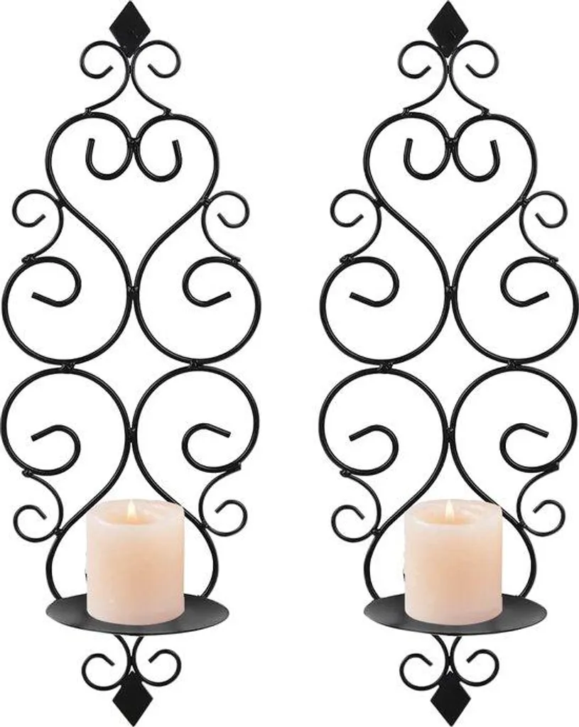 Support de Bougie Mural Blanc 3301B - Design Minimaliste et Robuste