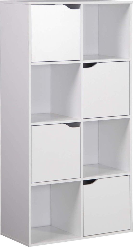 Rebecca Mobili Bücherregal Lissan 119x60x29 Spanplatte Weiß Produktbild 