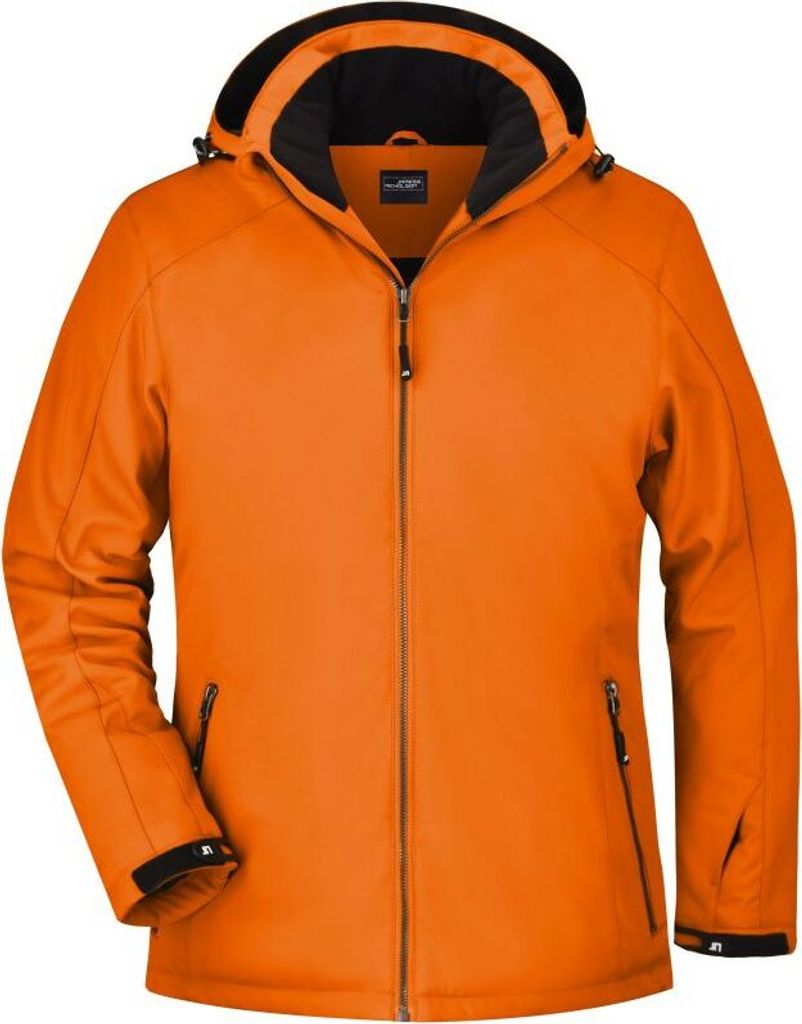 Elastische, gefütterte Softshelljacke dark-orange, Gr. L