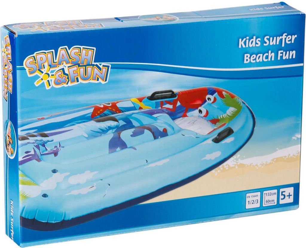 Kindersurfer Luftmatratze Kinder Boot aufblasbar mit Boden Produktbild 