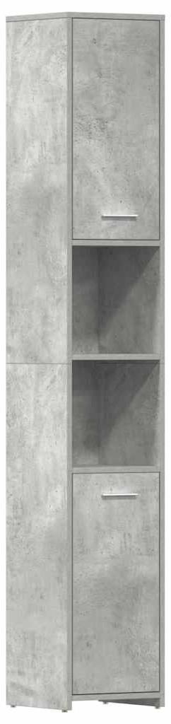 vidaXL Badezimmerschrank Betongrau 30x30x183,5 cm Produktbild 