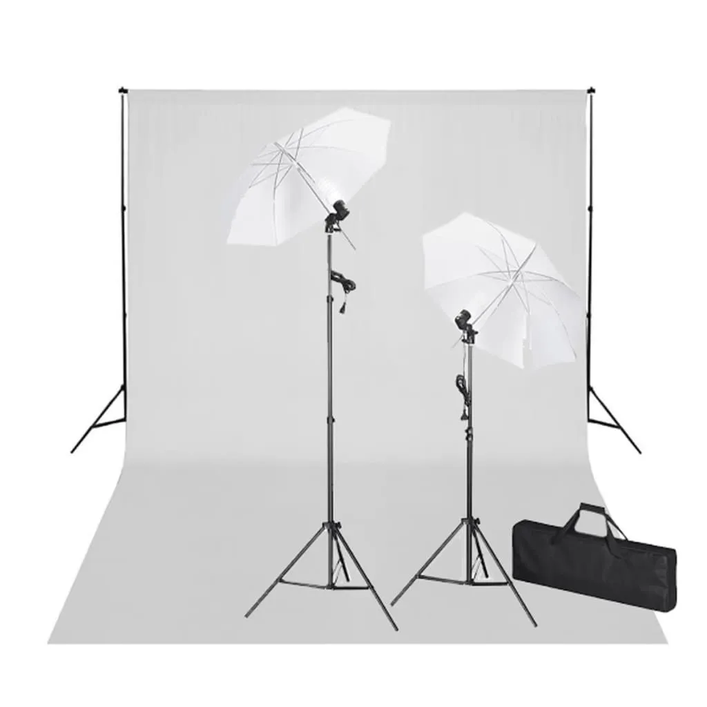 Aménager un studio photo avec fond blanc 600x300 cm et set de luminaires