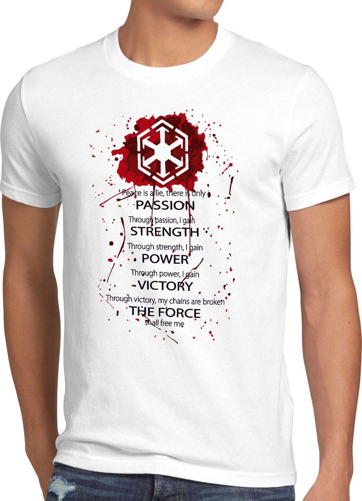BaumwolleCloud Sith Code Herren T-Shirt lord ritter dunkle seite rebellion