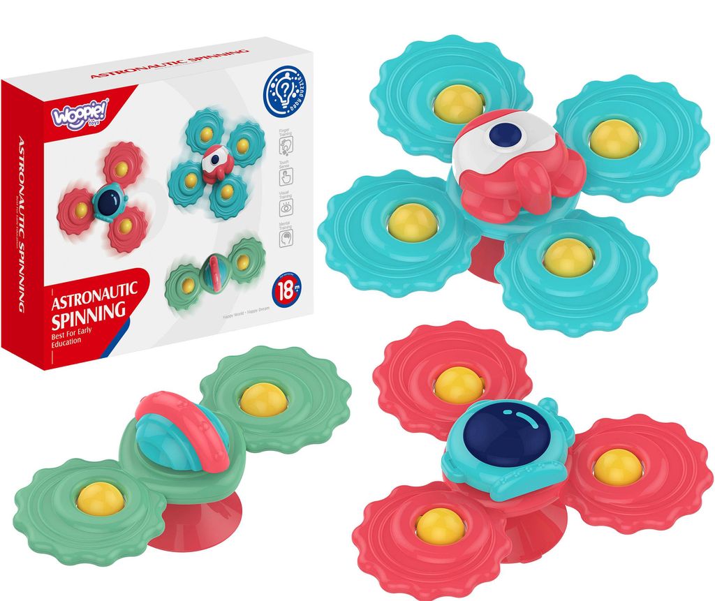 Woopie Baby Spinner Sensorisches Spielzeug mit Saugnapf Produktbild 