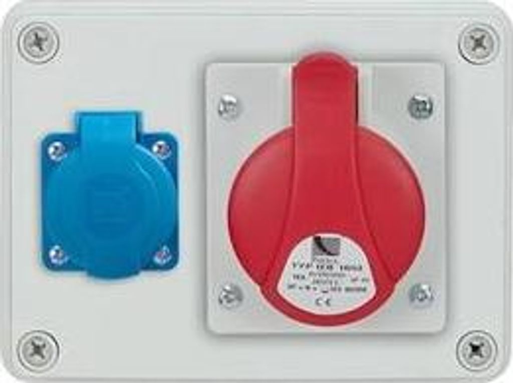 CEE Kombi Steckdose Wandsteckdose 16A 230V 400V 5 polig Produktbild 
