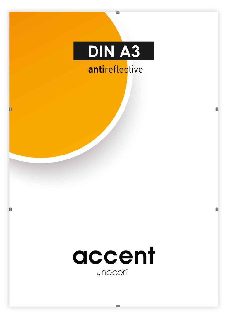 accent by nielsen rahmenloser Bilderrahmen Clipframe, 29,7x42 cm (A3), Antireflexglas