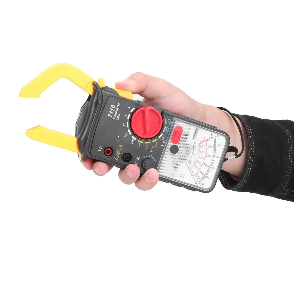 Multimètre de tension et courant avec pince ampèremétrique de poche LCD