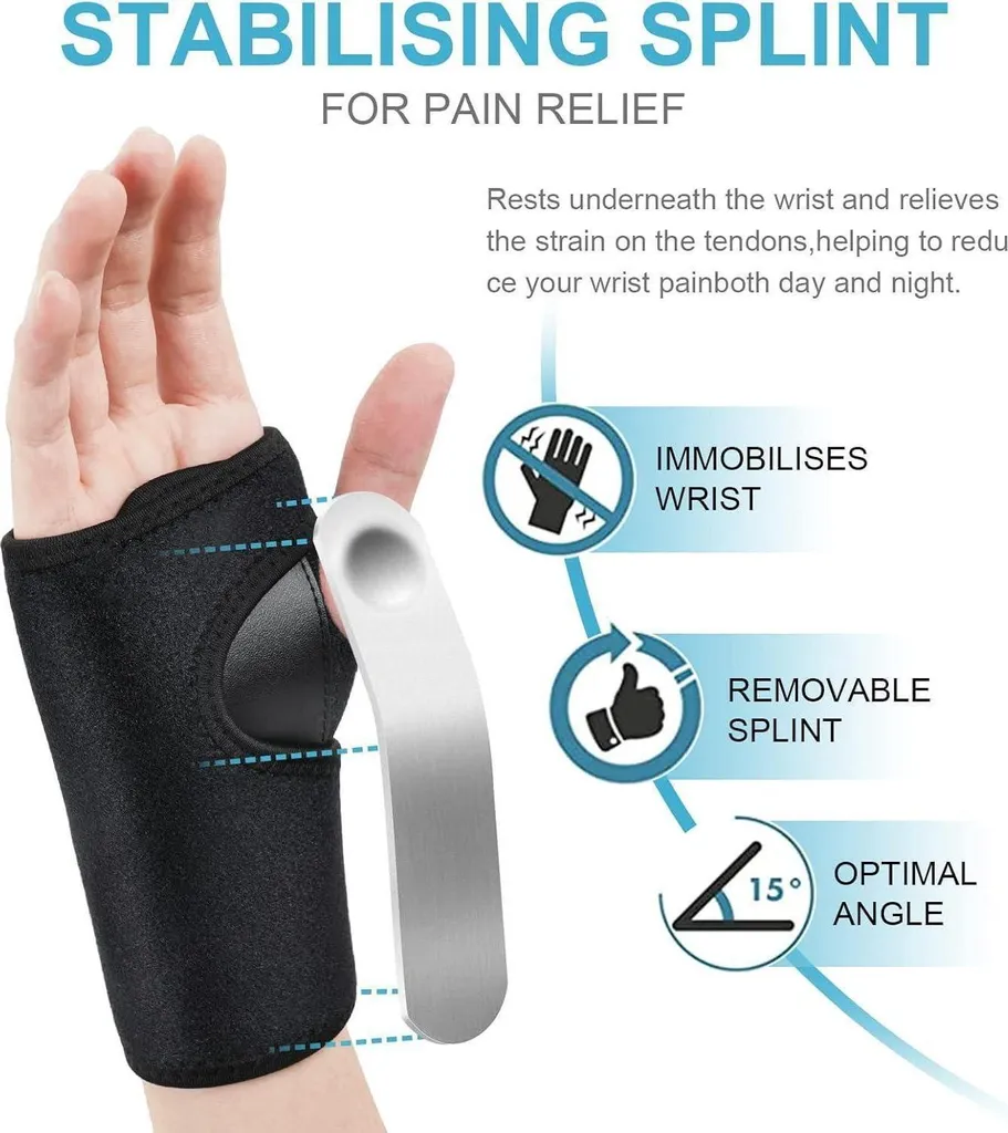 Orthèse de Poignet Ergonomique ACWOO - Support de Compression Ajustable - 2