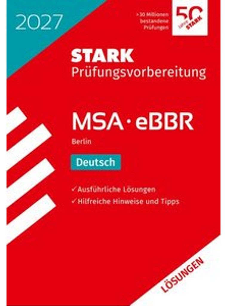 STARK Lösungen zu Deutsch - MSA/eBBR 2027 Berlin - Immagine del prodotto 
