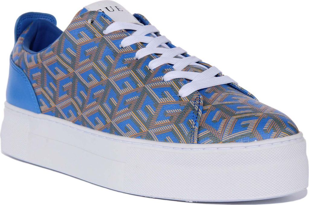 Guess Giaa Frauen Schnürung G Cube Logo Druck Turnschuhe Blau – undefined / Blau