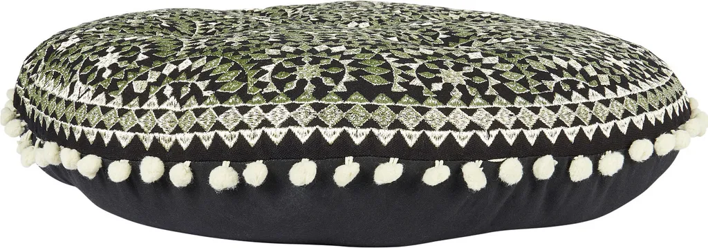 Pouf de sol Carré Amaya Boho Design - Siège d'Appoint Textile Ethnique
