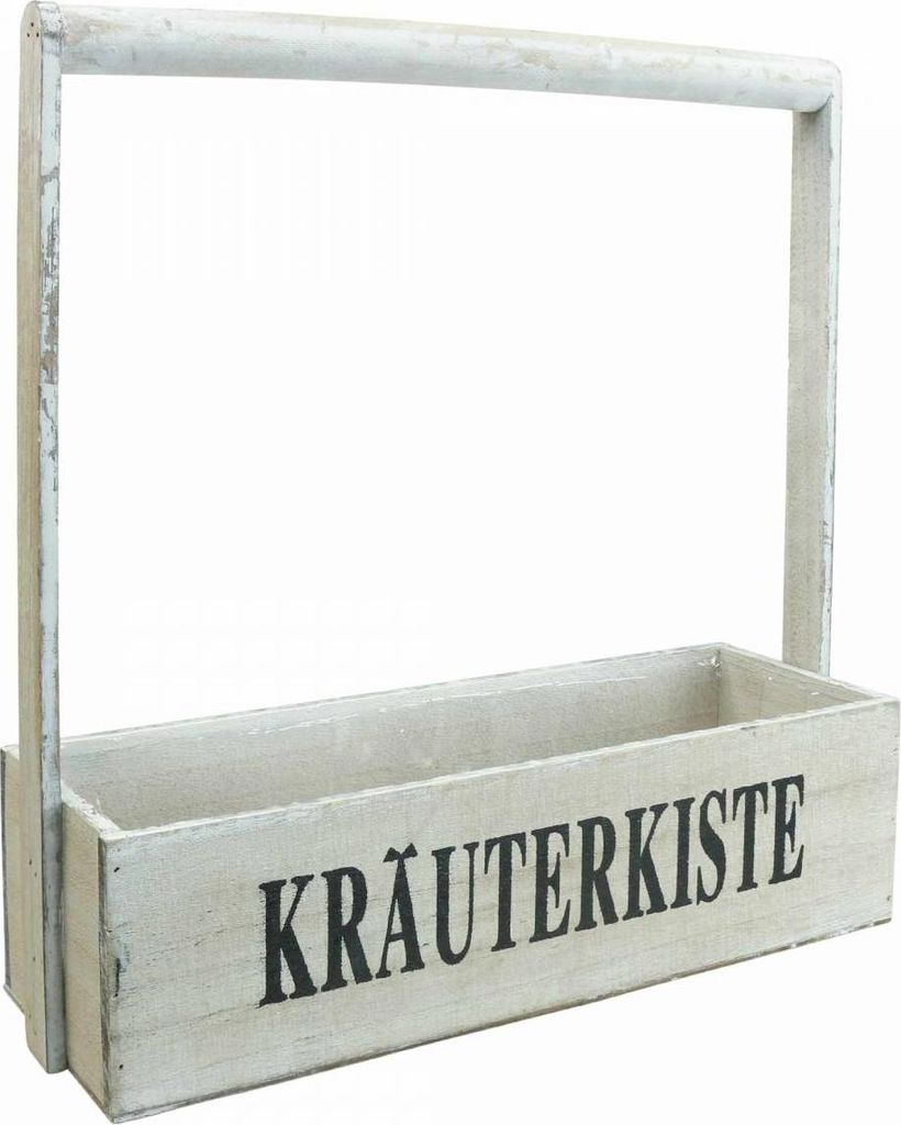 Rustikaler Holzpflanzkasten Kräuterkiste Shabby Chic Deko-Element