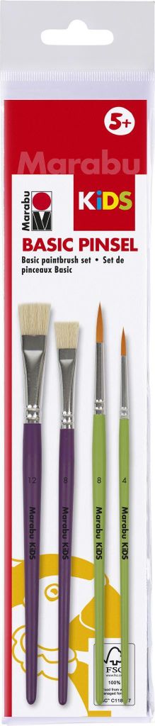 Pinsel-Set 'KiDS' Basic 4-teilig
