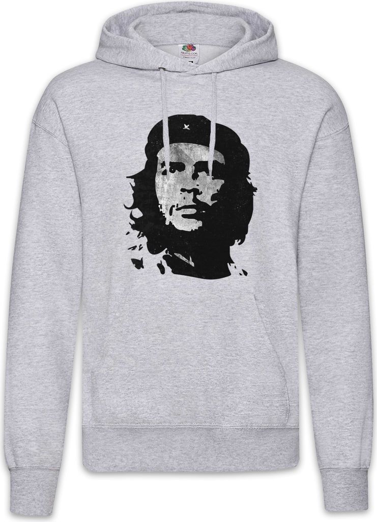 Urban Backwoods Classic Che Guevara Portrait III, Herren Hoodie, Farbe: Hellgrau, Größe: 3XL