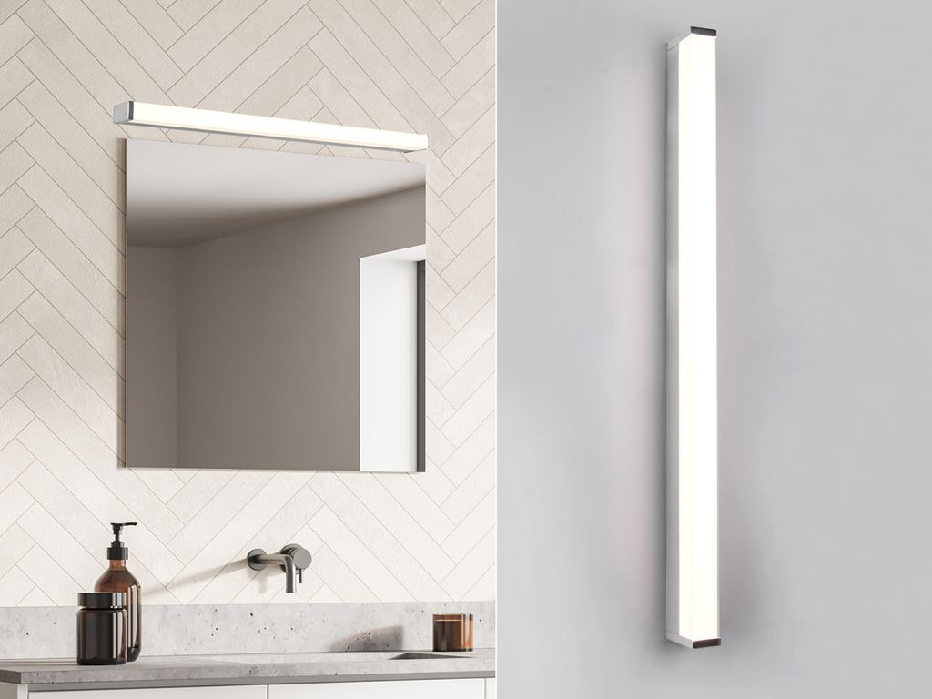 TRIO LED-Wandl. FABIO 12W 3000K chr. IP44