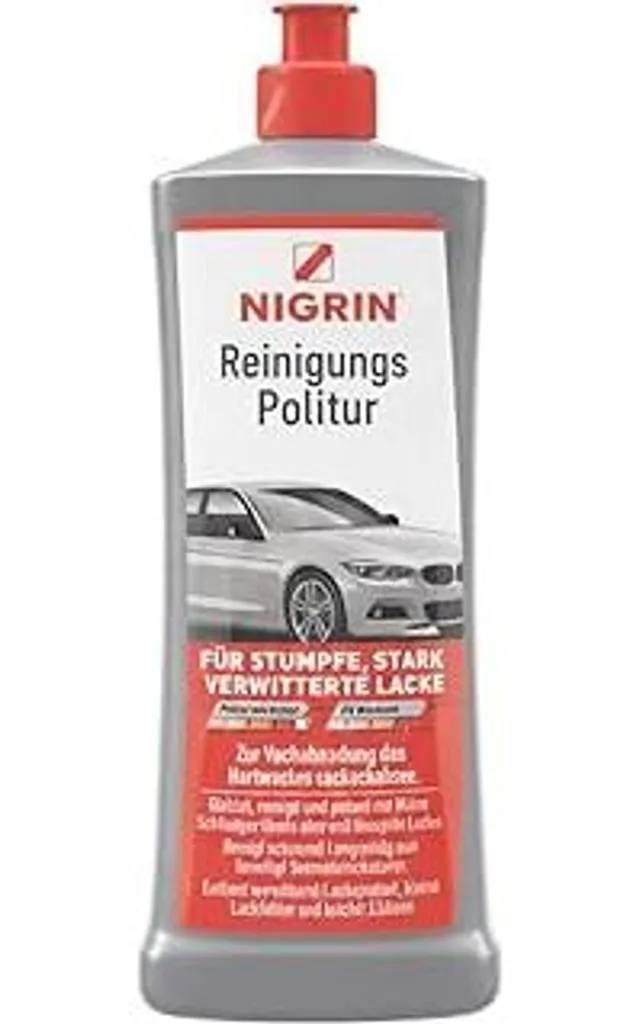 NIGRIN Lucidante con Micro-Tecnologia per Vernici Rovinate 500ml