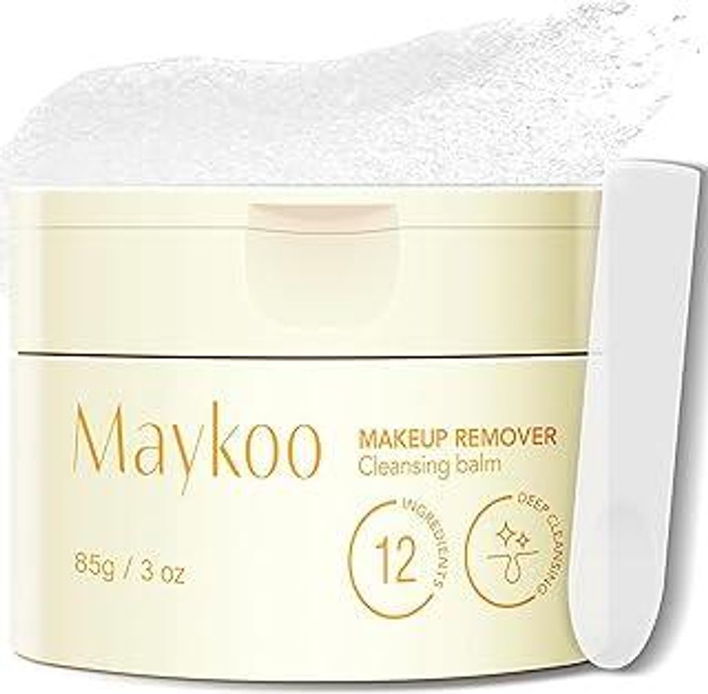 Cleansing Balm, MAYKOO Ölbasierter Reinigungsbalsam, Gesichtsreiniger Entferner wasserfestes Makeup, Feuchtigkeitsspendend & Beruhigend, Tiefenrei...