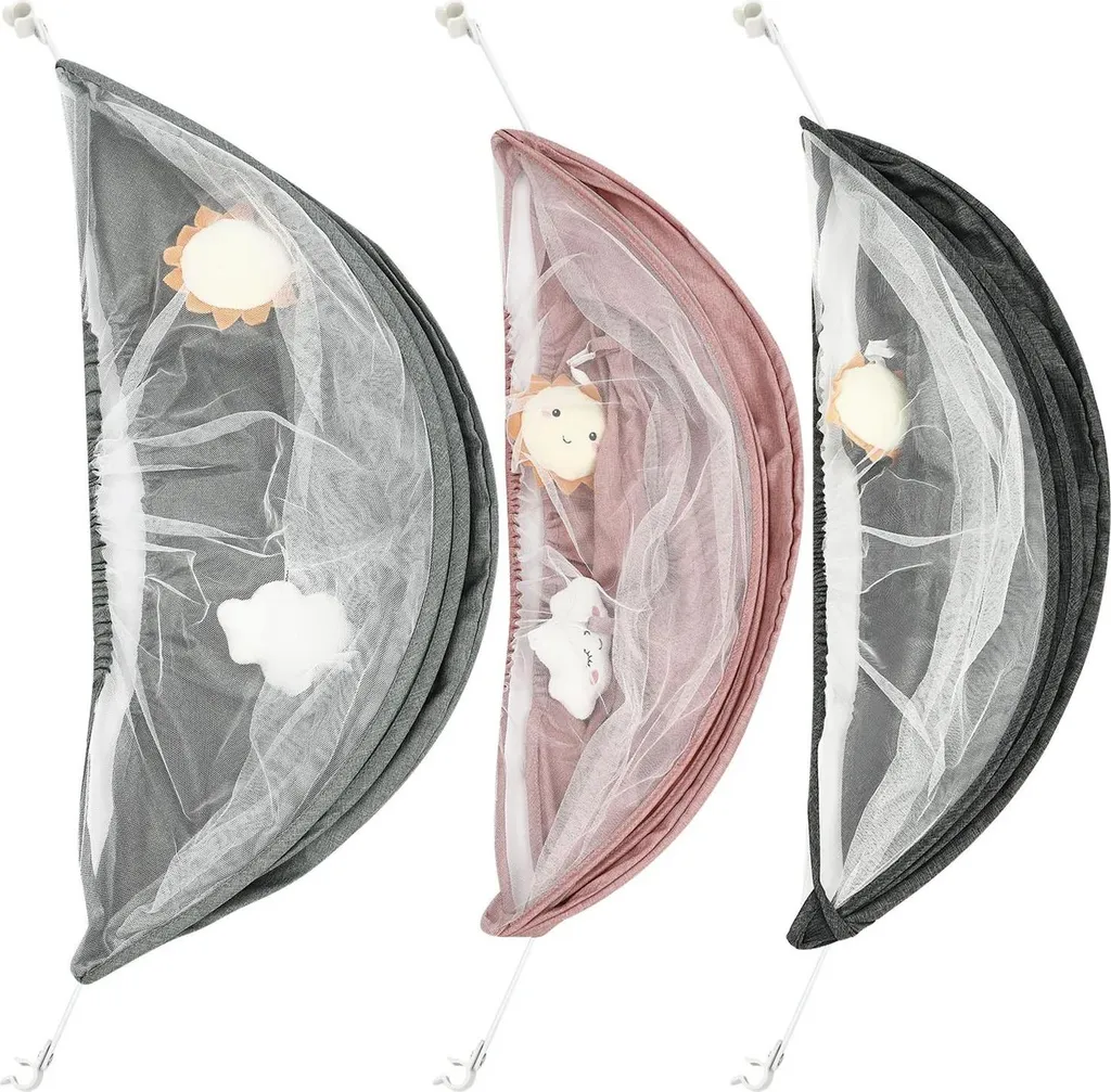 Balançoire bébé avec 5 vitesses et minuterie - Transat rose avec télécommande - 7