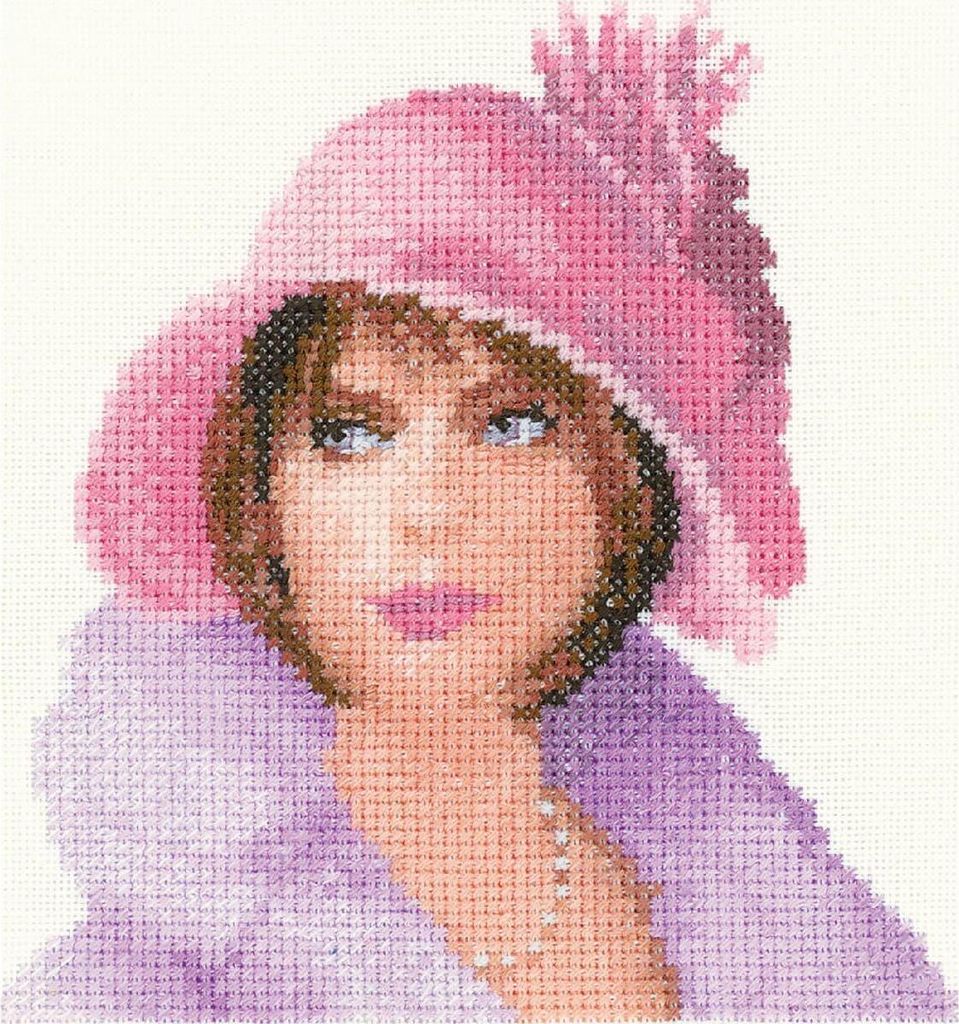Kreuzstich-Set „Harriet“, MEHT1516-E, 13 x 14 cm