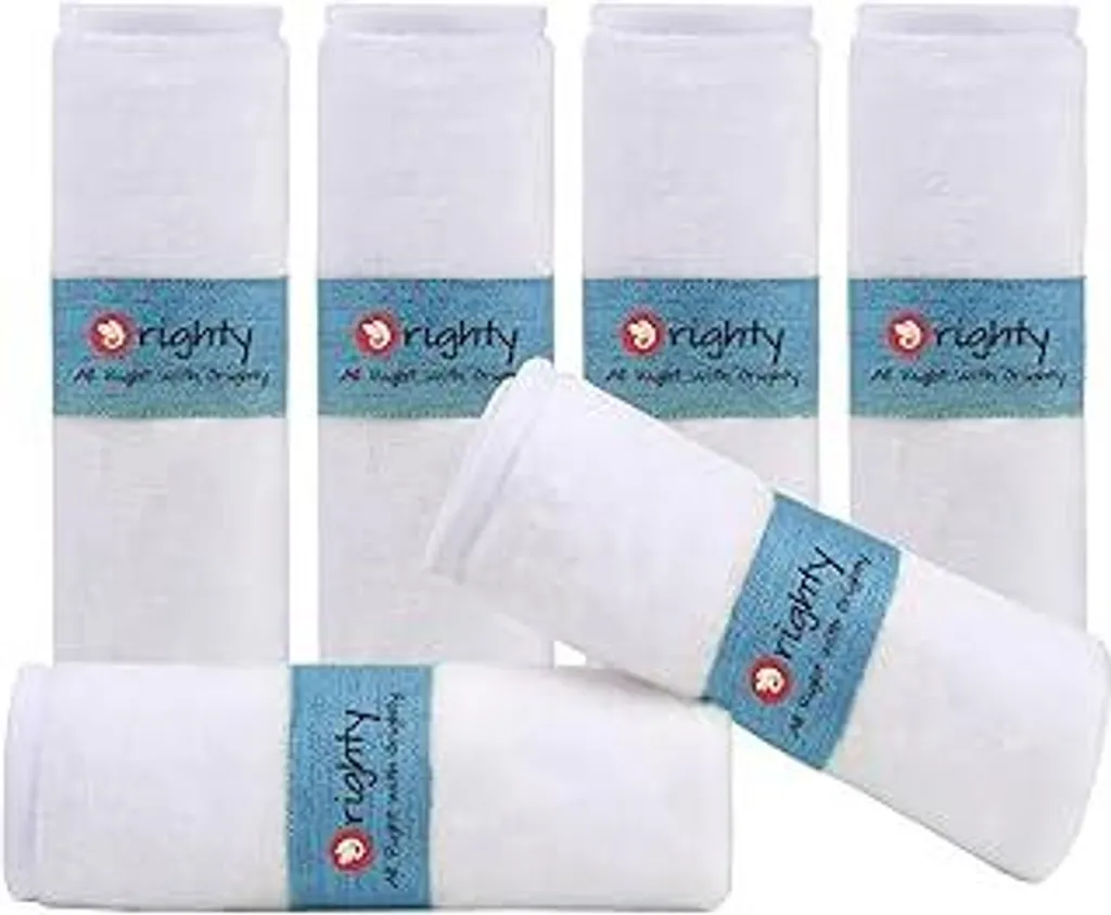Orighty Salviette Neonato in Flanella Morbida - Confezione da 6 Pezzi