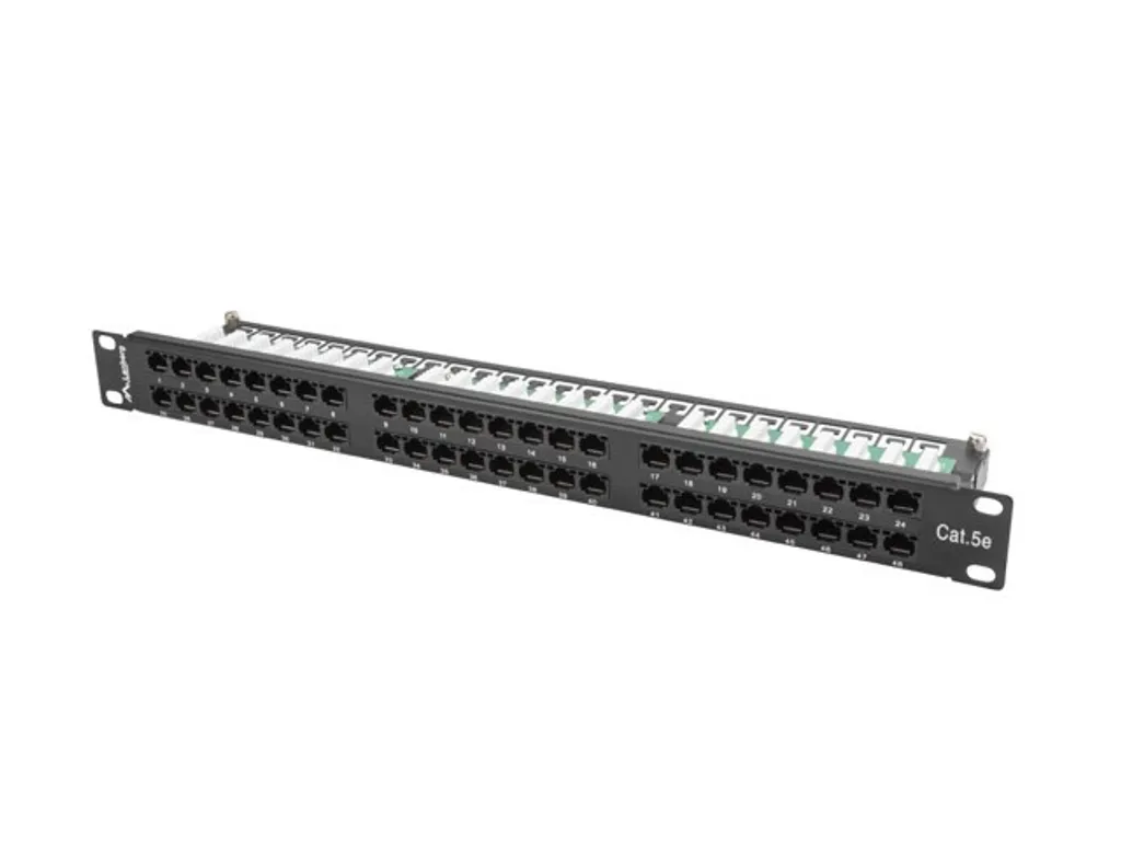 Lanberg PPU5-1048-B Patch Panel RJ45 Cat5e 1U 48 Ports Noir