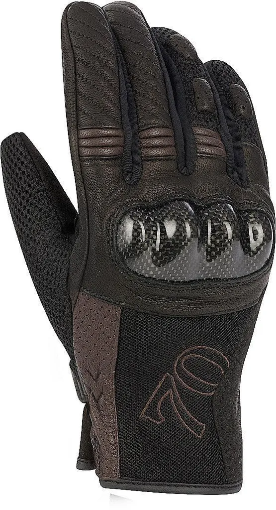 Gants Segura Russell Marron et Noir Taille M pour Femme en Cuir de Chèvre