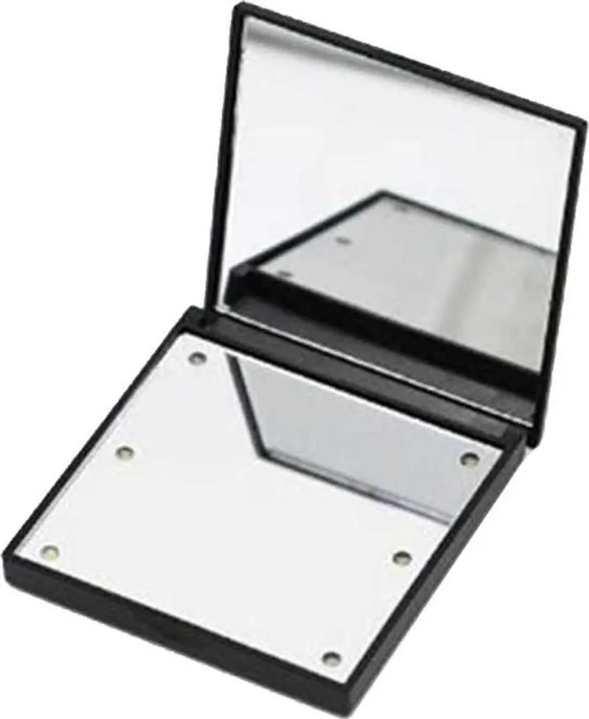 INF Specchio LED Portatile Nero - 6 Luci LED per Trucco da Viaggio - 2
