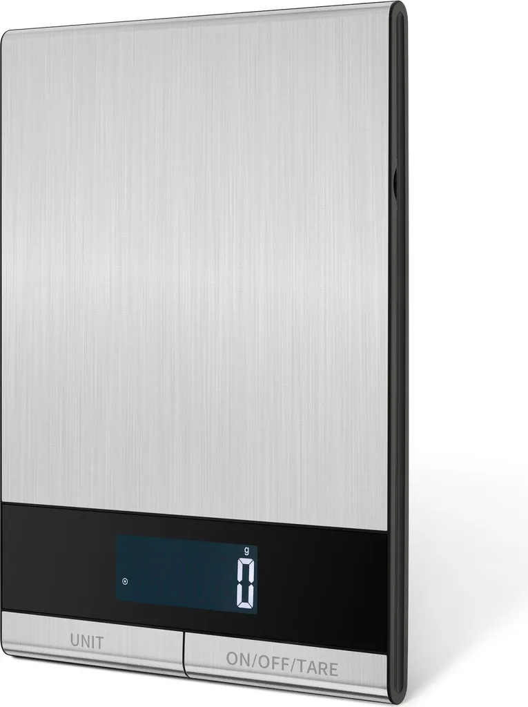 INF Bilancia da Cucina Inox 10kg - Ricaricabile, Alta Precisione 1g