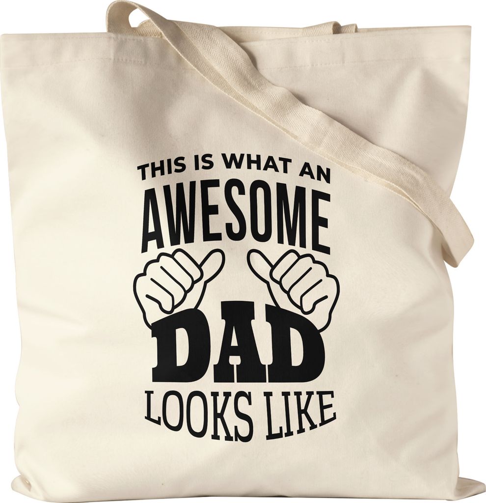 So Sieht Ein Großartiger Papa Aus Jutebeutel Stoffbeutel Canvas Bester Papa Vatertag Geschenkidee Awesome Dad