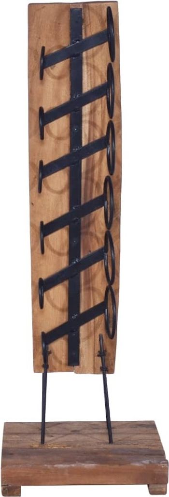 "WINTER SALE" Weinständer für 6 Flaschen 35x35x100 cm Massivholz Teak - Weinregale NEU8655174