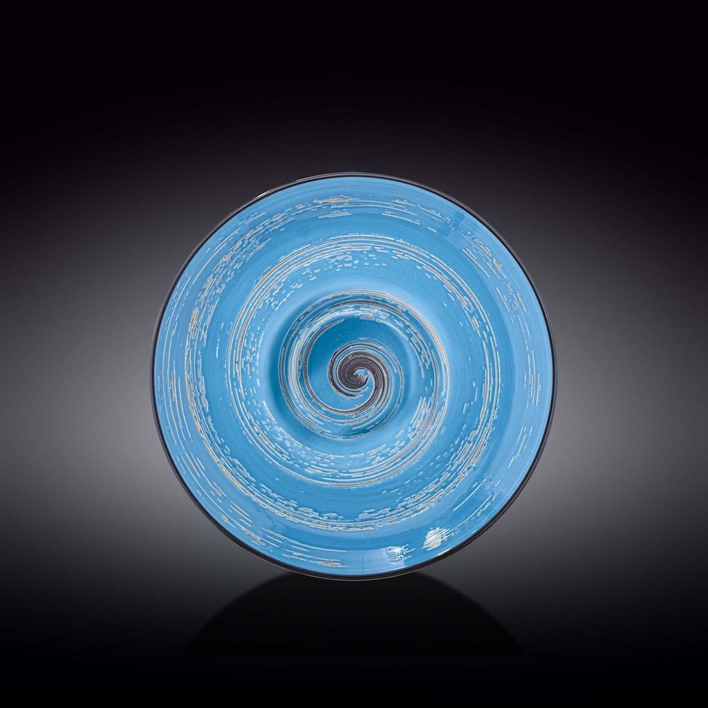 Wilmax Tiefer Teller 24 cm 200 ml Blau Porzellan WL-669625/A