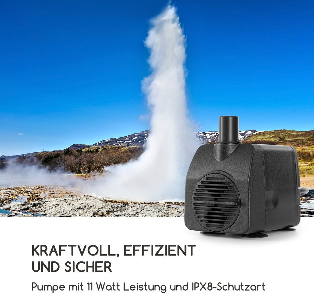 Blumfeldt Windflower Gartenbrunnen, Leistung: 11 Watt, Produktbild 8