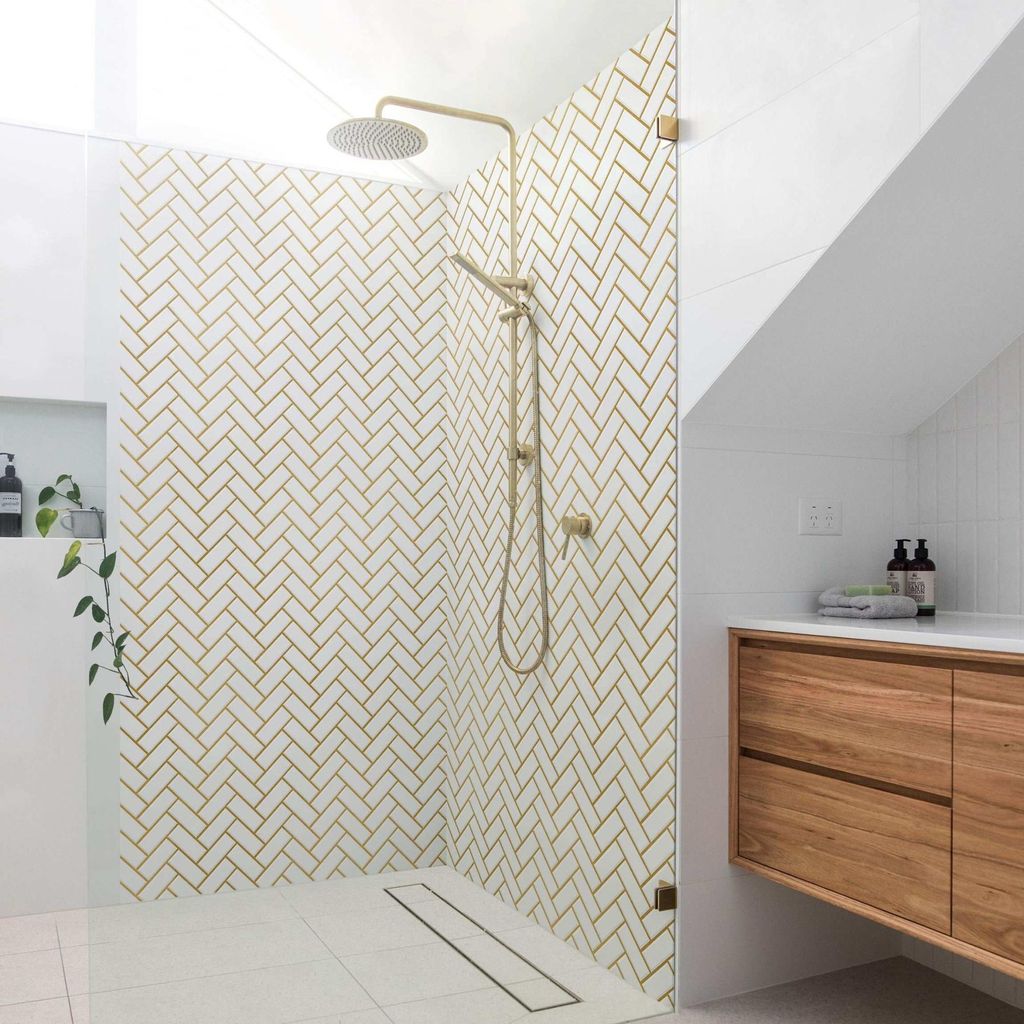 Duschrückwand mit Motiv selbstklebend - 0.35 mm Wandpaneel wasserfest Design weiss Fliesenoptik Unifarben Badrückwand fugenlos Smart matt 100x200 cm