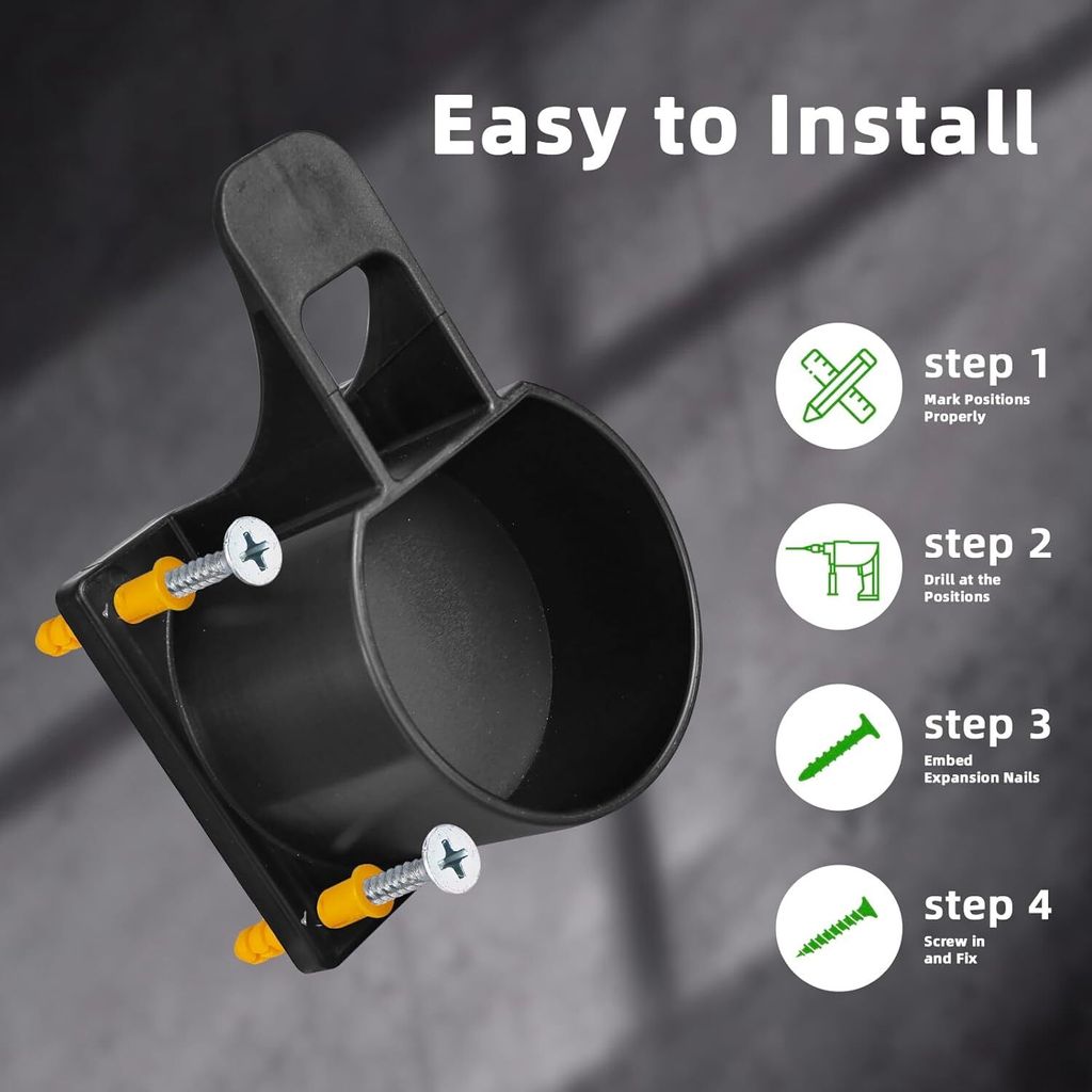 DOSERTY Elektroauto Ladekabel Halter - Abschließbare Wandhalterung Für Wallbox