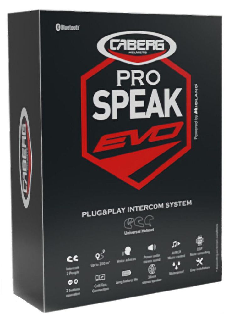 Komunikačný systém Bluetooth Caberg Pro Speak Evo, jedna Obrázok produktu 