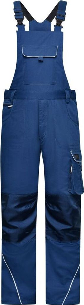 Workwear Pants with Bib - SOLID - dark-royal, Gr. 60