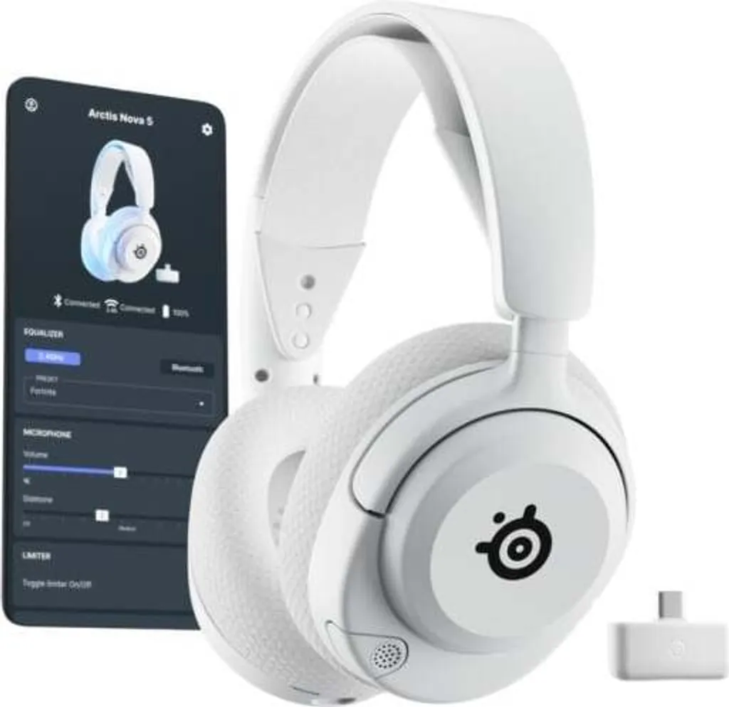 SteelSeries Arctis Nova 5P Wireless Casque Gaming USB-C Bluetooth Blanc - 18