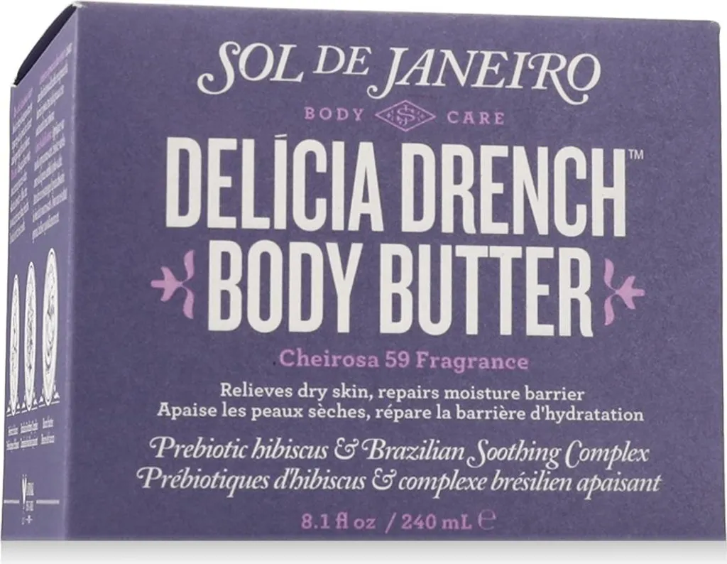 Crème corps riche Sol de Janeiro Delicia Drench pour peau sèche