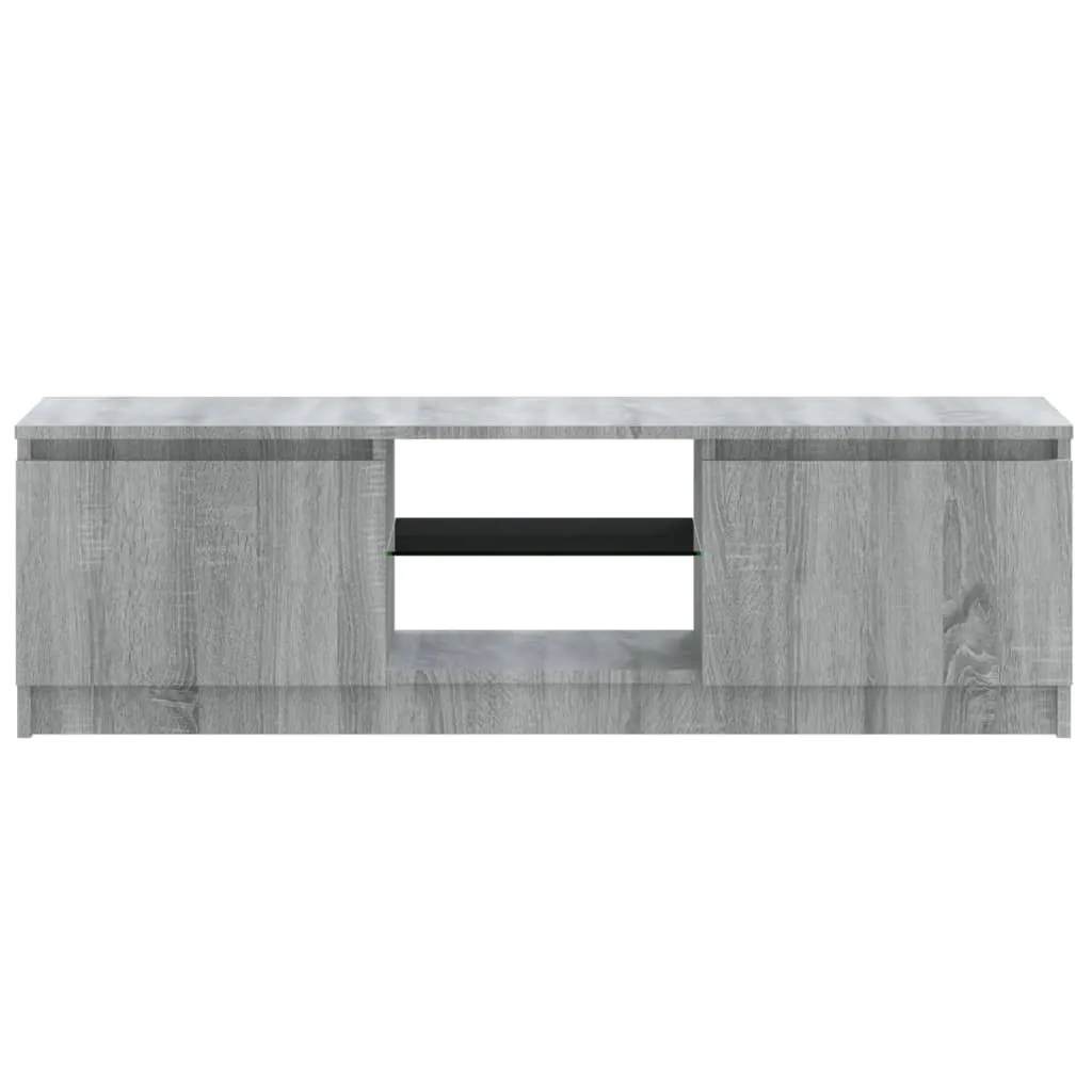 Mobile TV LED Grigio Sonoma 120 cm: Sicuro e Facile da Pulire - 7