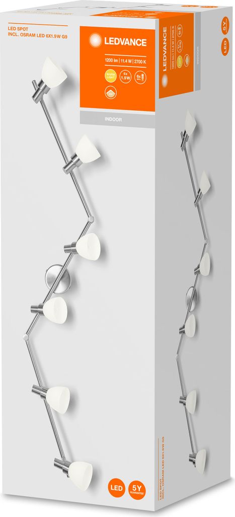 LEDVANCE SPOT Flächenleuchte Spot G9 LED 11,4 W F Produktbild 